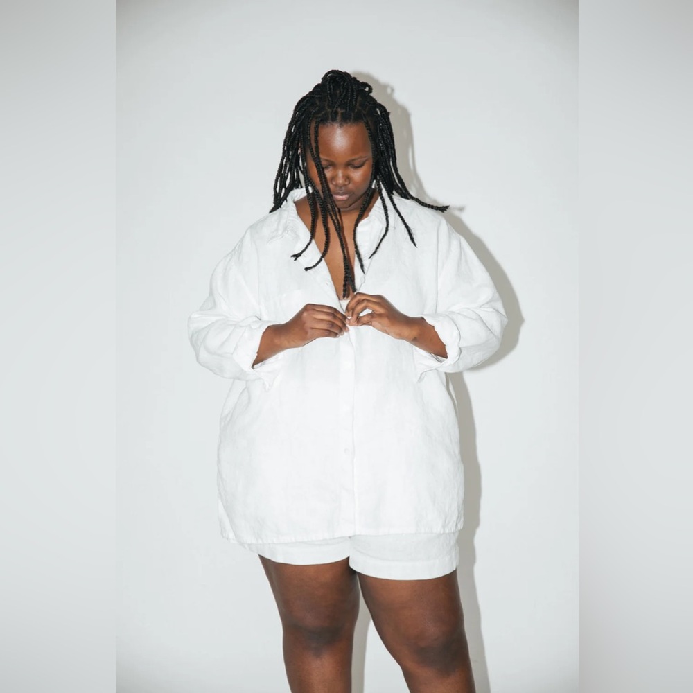 Shelter Lloyd Top in Ivory Linen